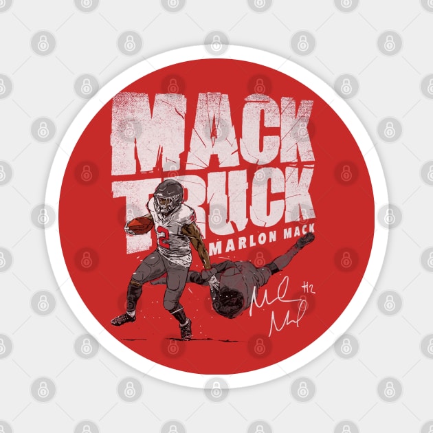 Marlon Mack Houston Mack Truck Magnet by Chunta_Design